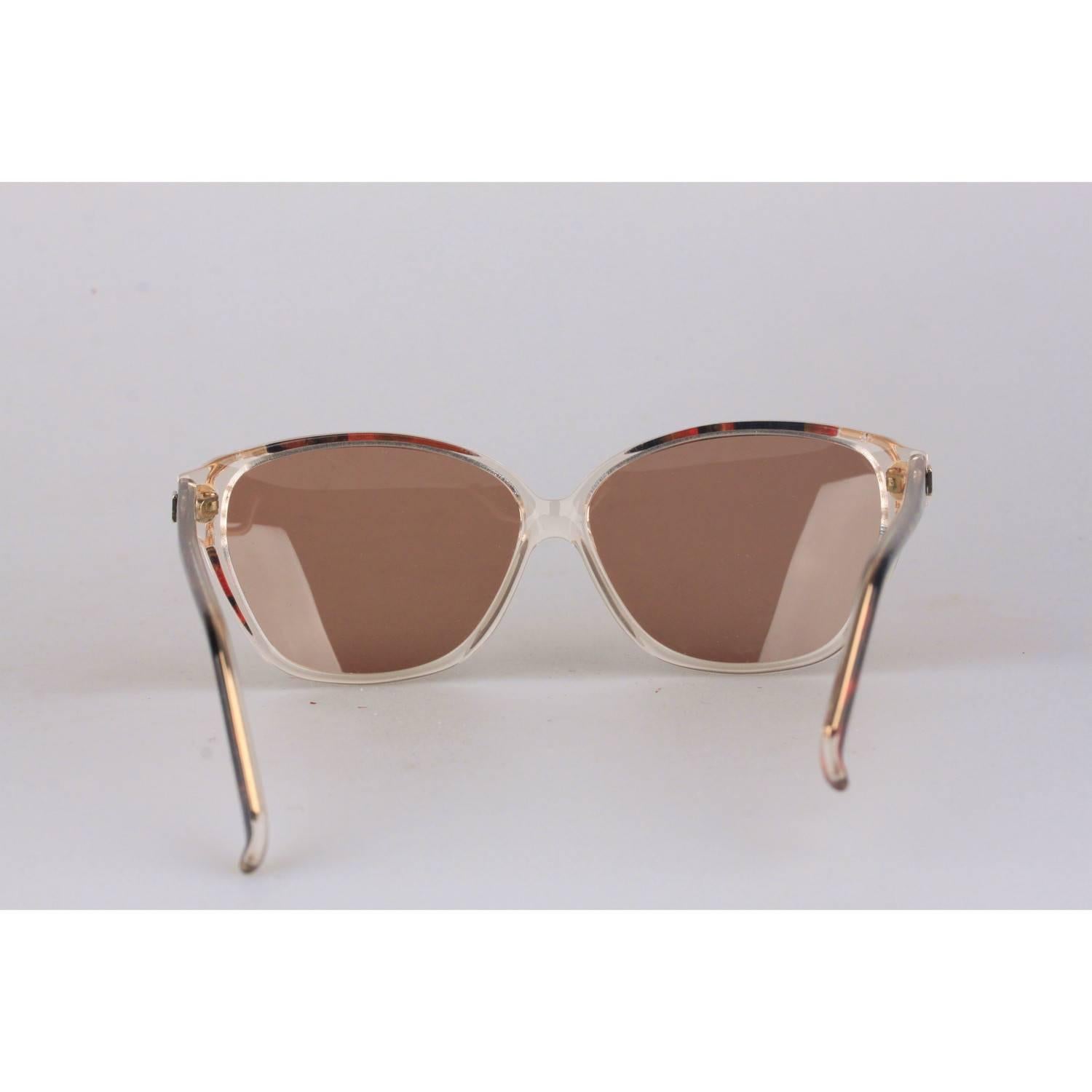 GIVENCHY Vintage Multicolor 80s Elegant Sunglasses G3911 55-11mm NOS In New Condition In Rome, Rome