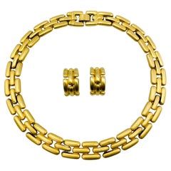 Givenchy - Ensemble collier et boucles d'oreilles vintage des années 1980
