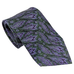 Givenchy Vintage Silk Brocade Mens Tie, 1970s