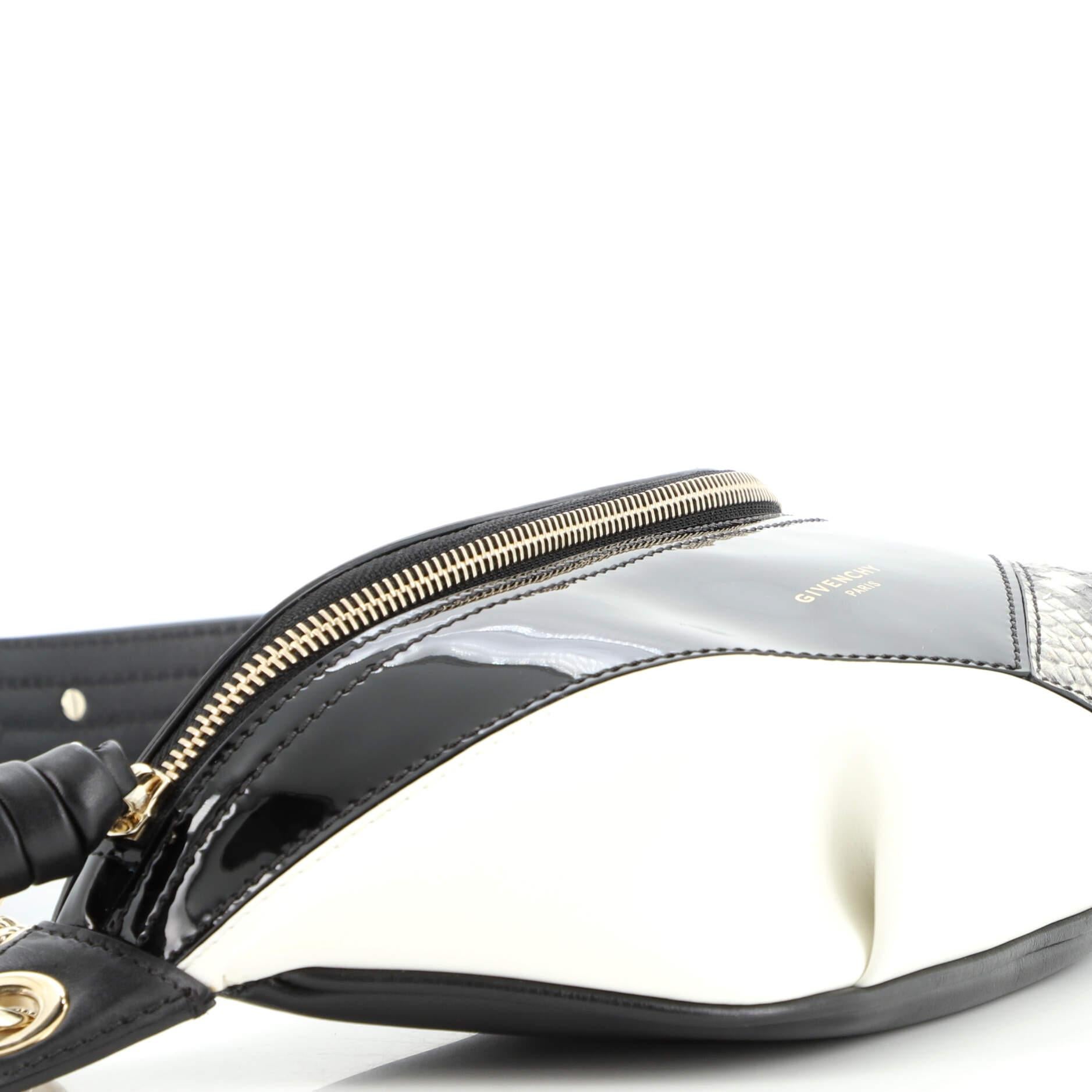 Givenchy Whip Belt Bag Patent and Leather with Snakeskin Small 1