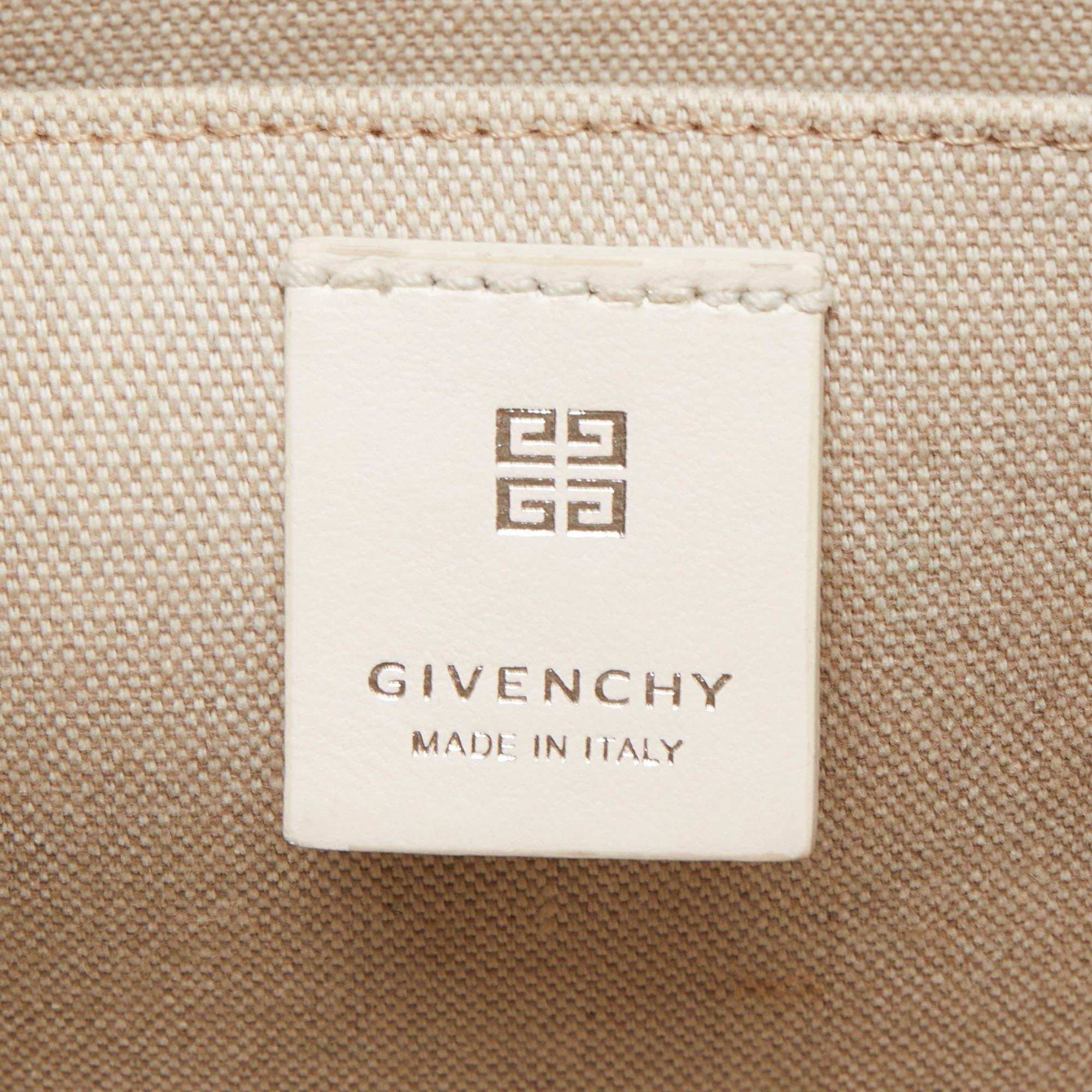 Givenchy White/Blue Monogram Denim Medium G Shopper Tote 13