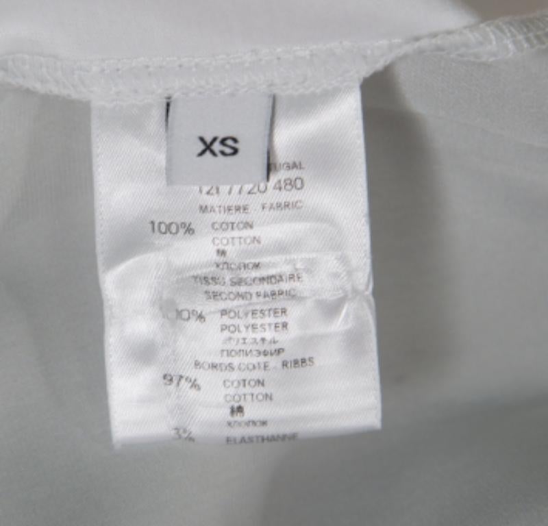 T-shirt sans manches Givenchy blanc en coton imprimé avec tressage XS Pour femmes en vente