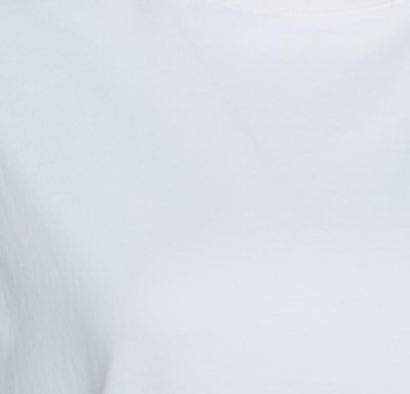 T-shirt sans manches Givenchy blanc en coton imprimé avec tressage XS en vente 1