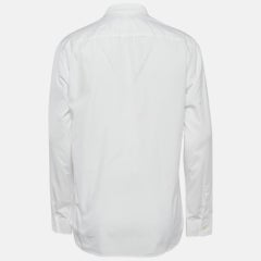Givenchy Weißes Hemd aus Baumwolle mit Kragendetail XL