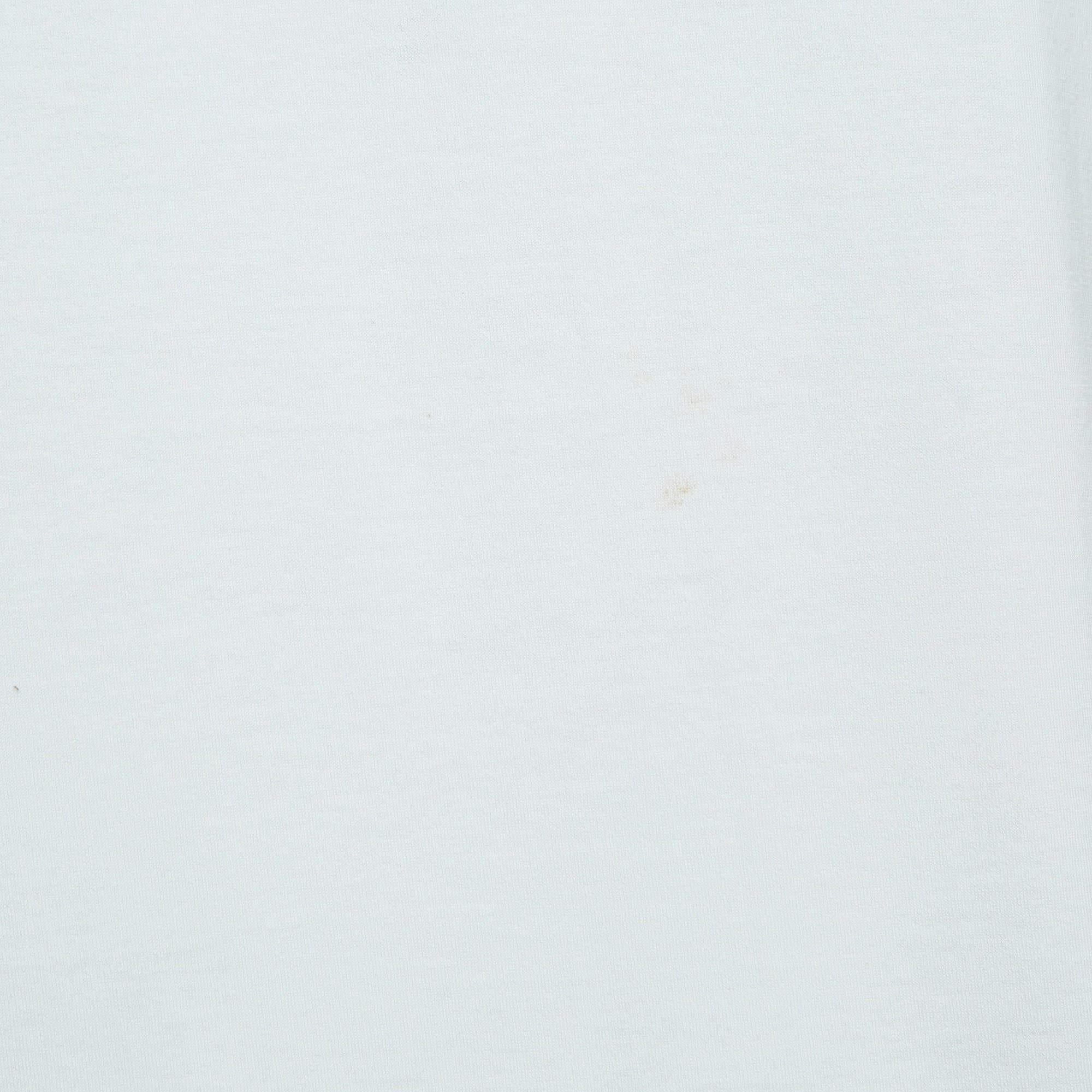Gris Givenchy débardeur imprimé en coton blanc, taille M en vente