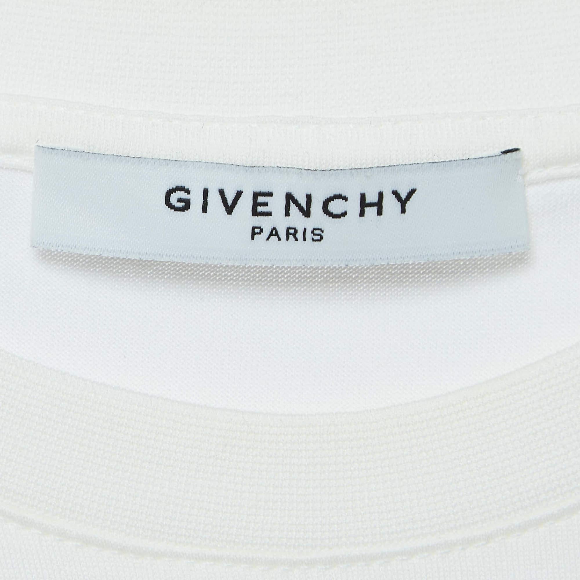 Givenchy débardeur imprimé en coton blanc, taille M Pour hommes en vente