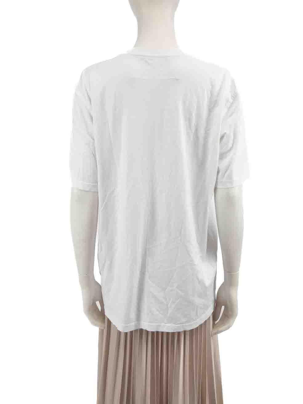 Givenchy Weißes T-Shirt mit kubanischem Stern, Größe M im Zustand „Gut“ im Angebot in London, GB
