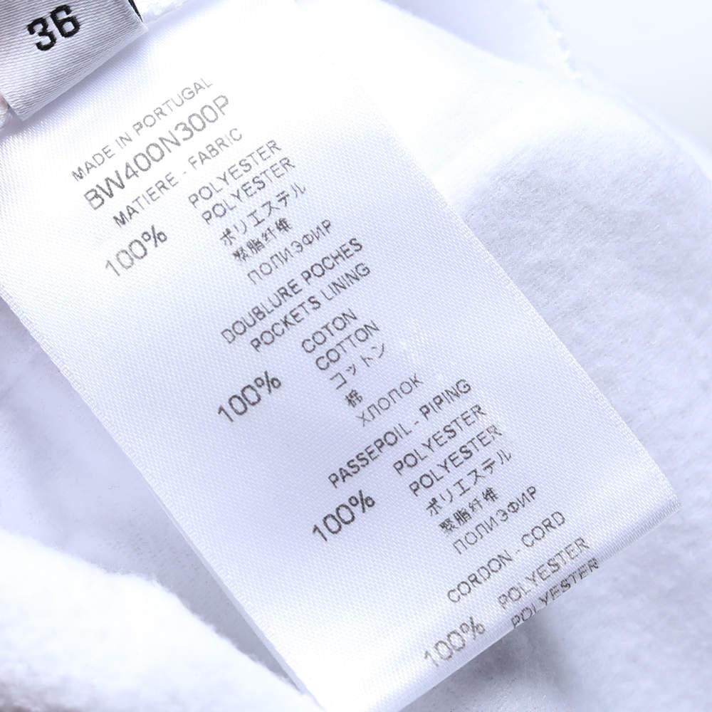 Givenchy White Jersey Logo Detail Track Mini Skirt S 1