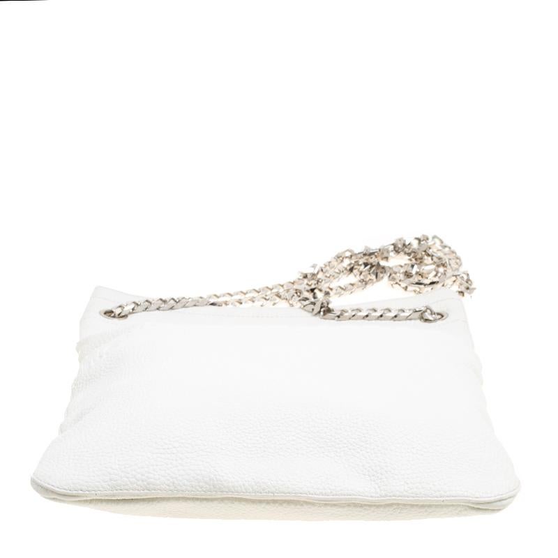 Givenchy White Leather Chain Tote 5