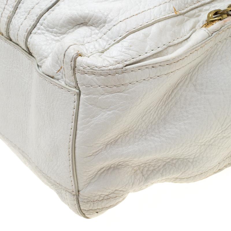 Givenchy White Leather Multiple Zip Shoulder Bag 6