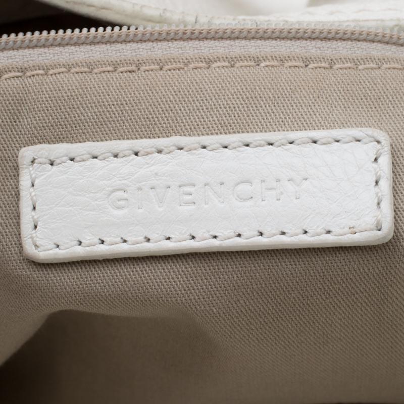 Givenchy White Leather Multiple Zip Shoulder Bag 2