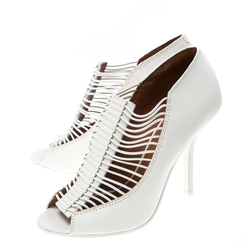 strappy open toe booties