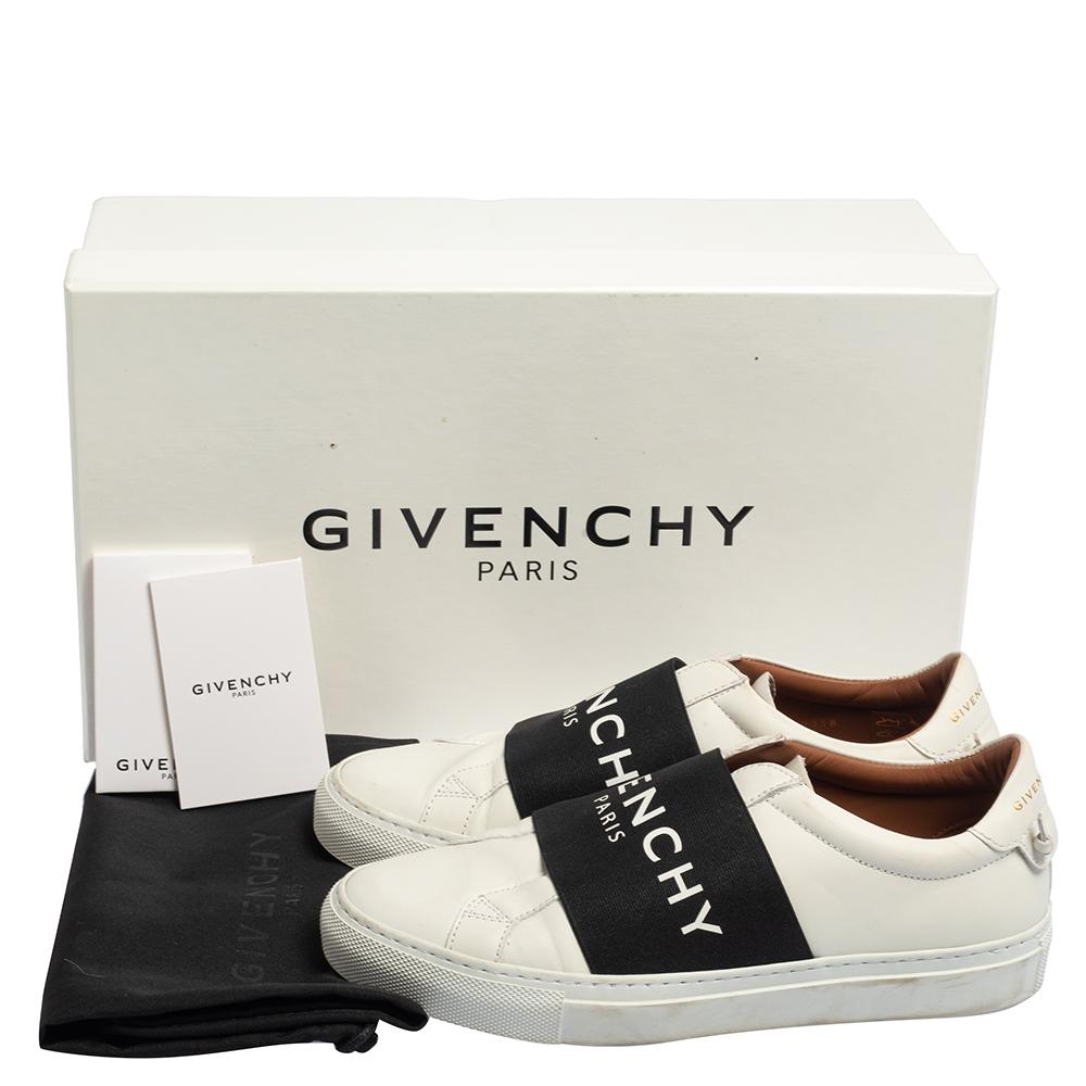 Givenchy White Leather Urban Street Sneakers Size 36 2