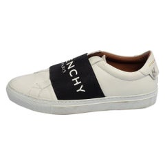 Used Givenchy White Leather Urban Street Sneakers Size 36