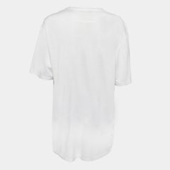 Givenchy White Logo Print Jersey T-Shirt M