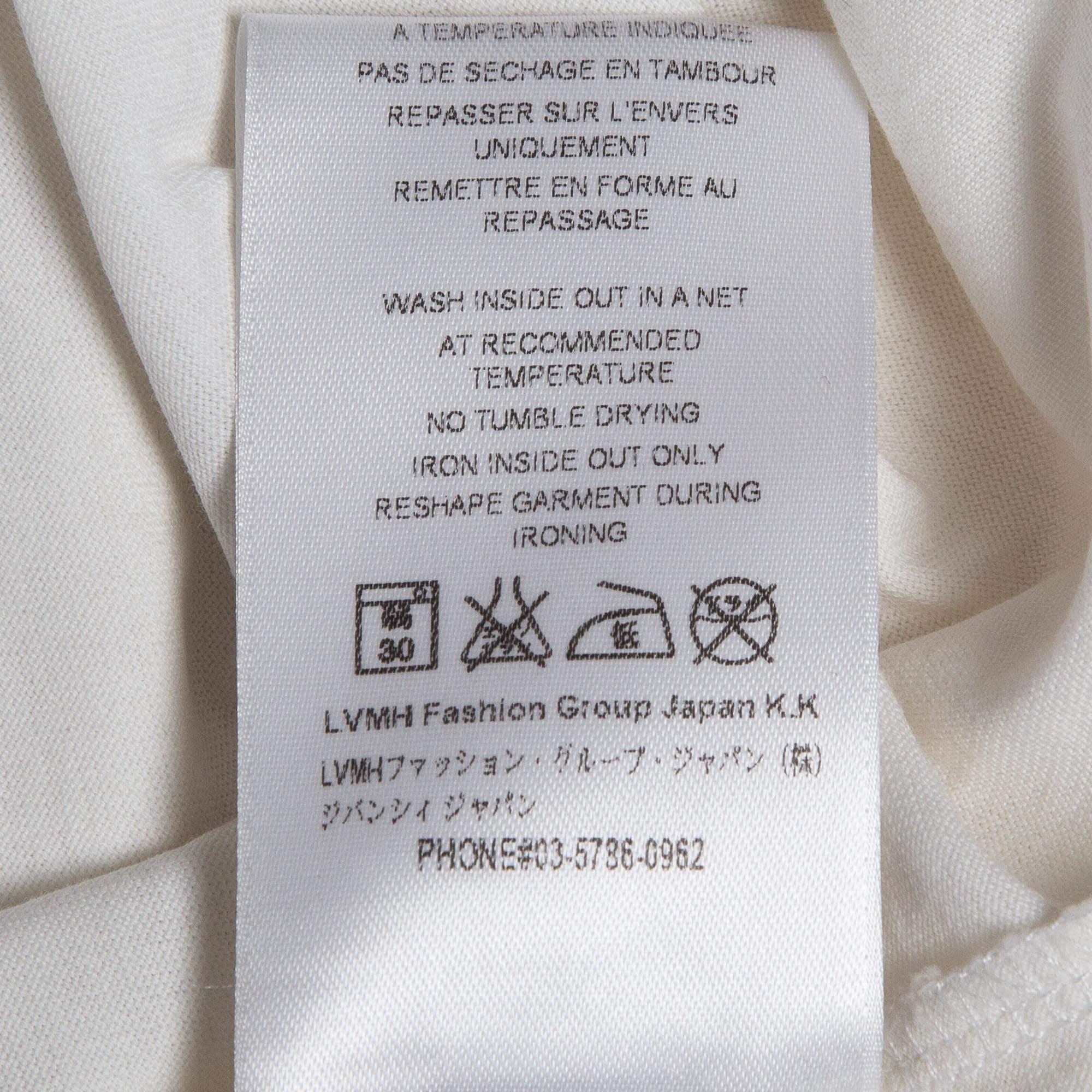 Givenchy White Logo Print Jersey T-Shirt M For Sale 1