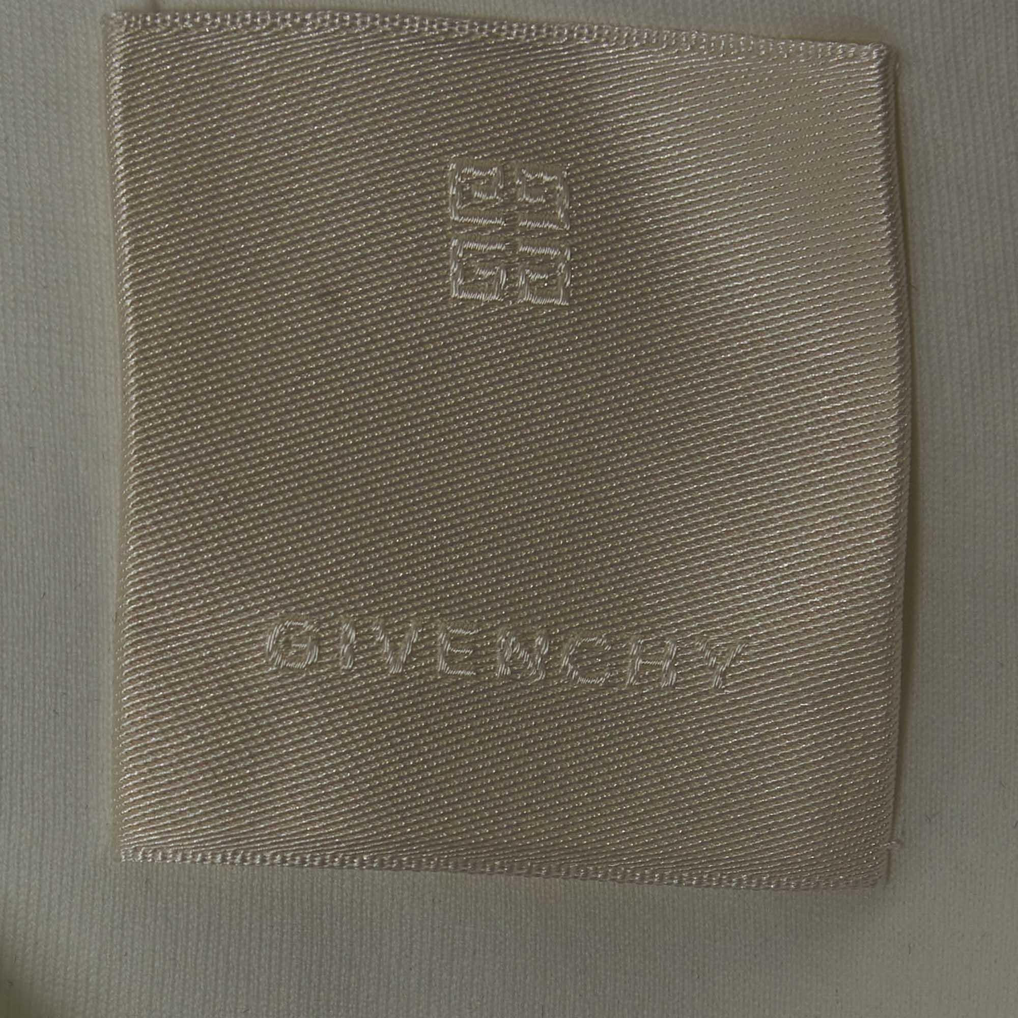 Givenchy White Logo Printed Cotton Standard Fit T-Shirt L In New Condition In Dubai, Al Qouz 2