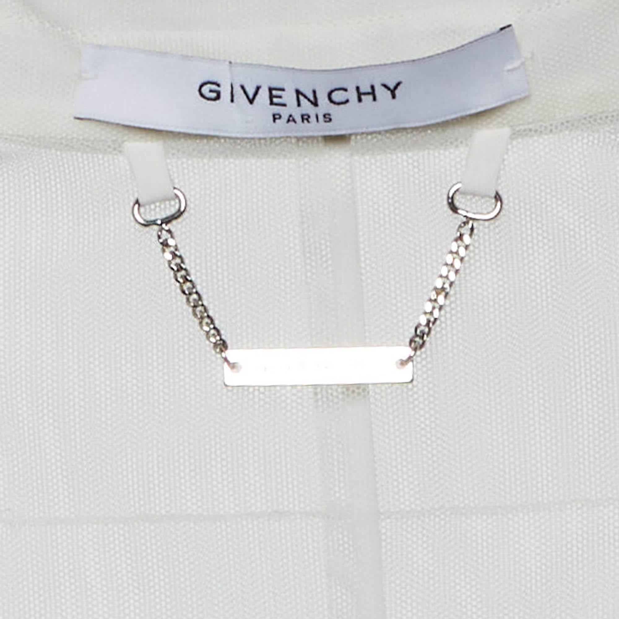 S.S. White Giacca senza maniche a rete di Givenchy In condizioni buone in vendita a Dubai, Al Qouz 2