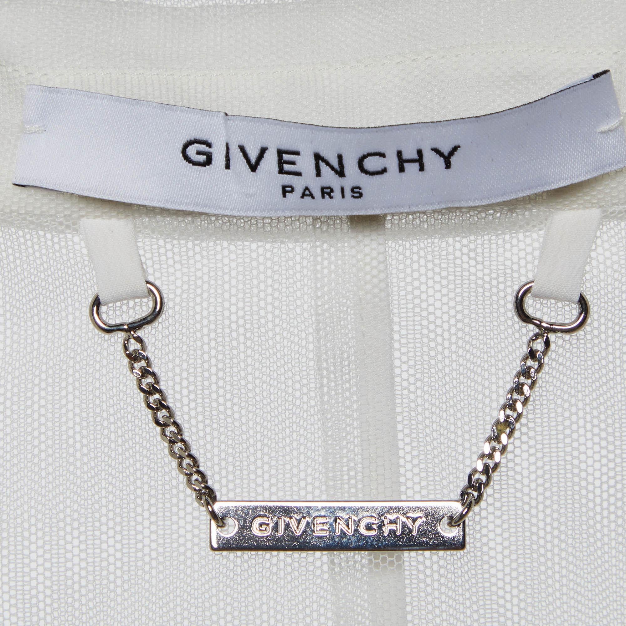 Donna S.S. White Giacca senza maniche a rete di Givenchy in vendita