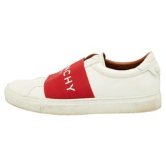 Givenchy White/Red Leather City Sport Sneakers Size 42