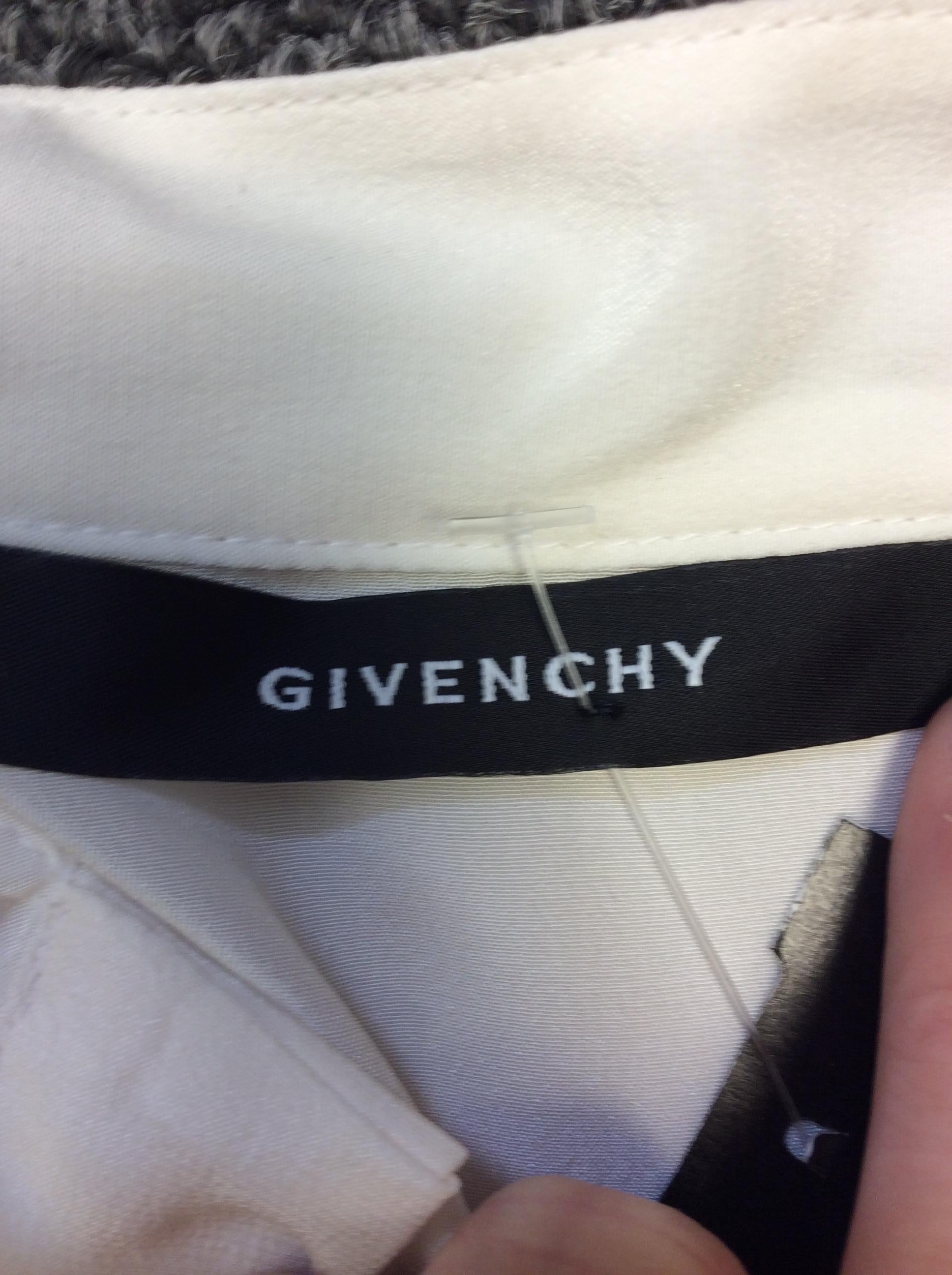 Givenchy White Silk Blouse For Sale 2