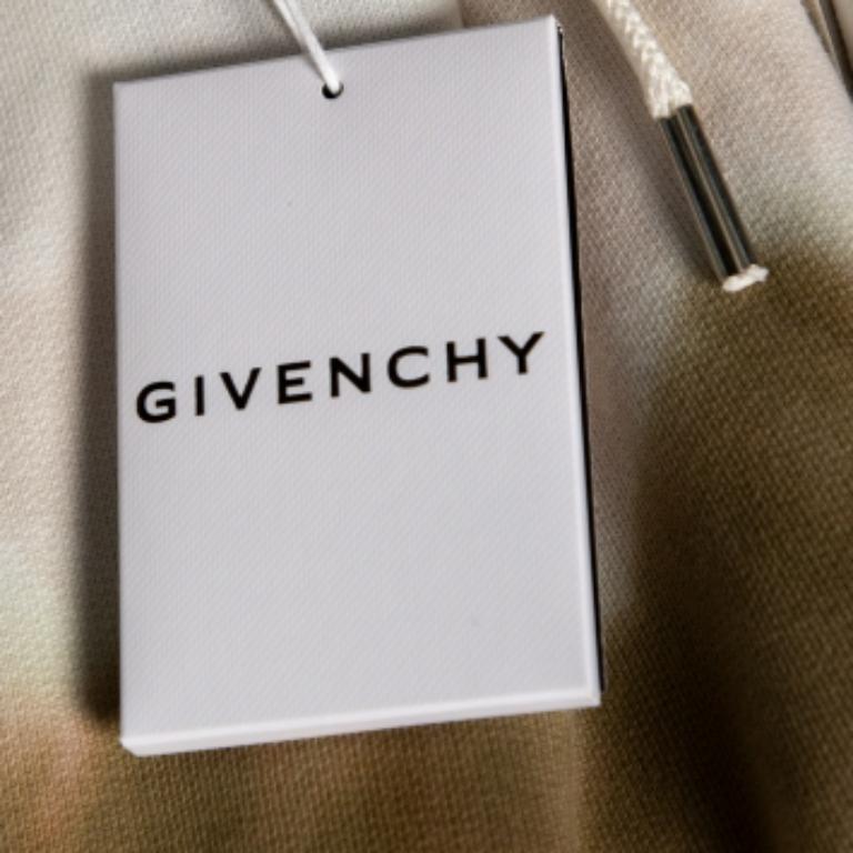 Givenchy S.S. White, felpa con cappuccio in cotone stampata con cuore tie-dye, con cappuccio oversize in vendita 4