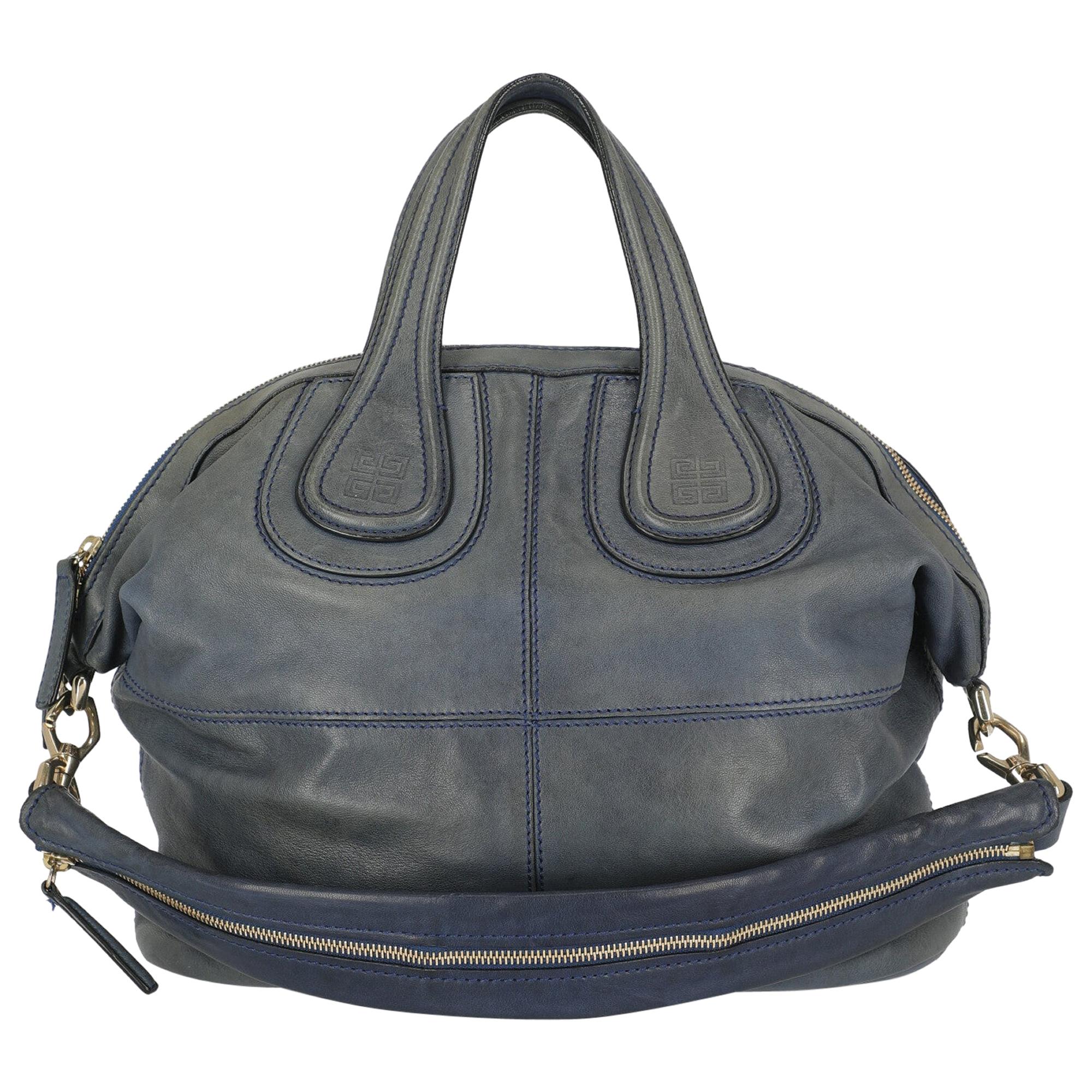 Givenchy Woman Shoulder bag Nightingale Navy Leather
