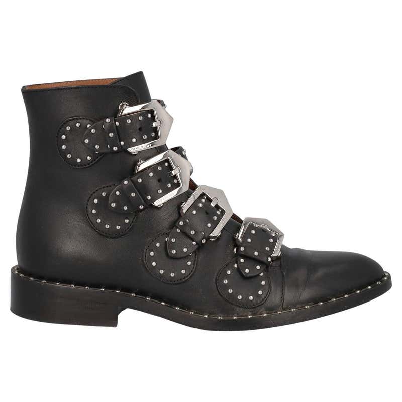Black Givenchy Chain Leather Ankle Boots at 1stDibs | givenchy chain boot, givenchy chain boots
