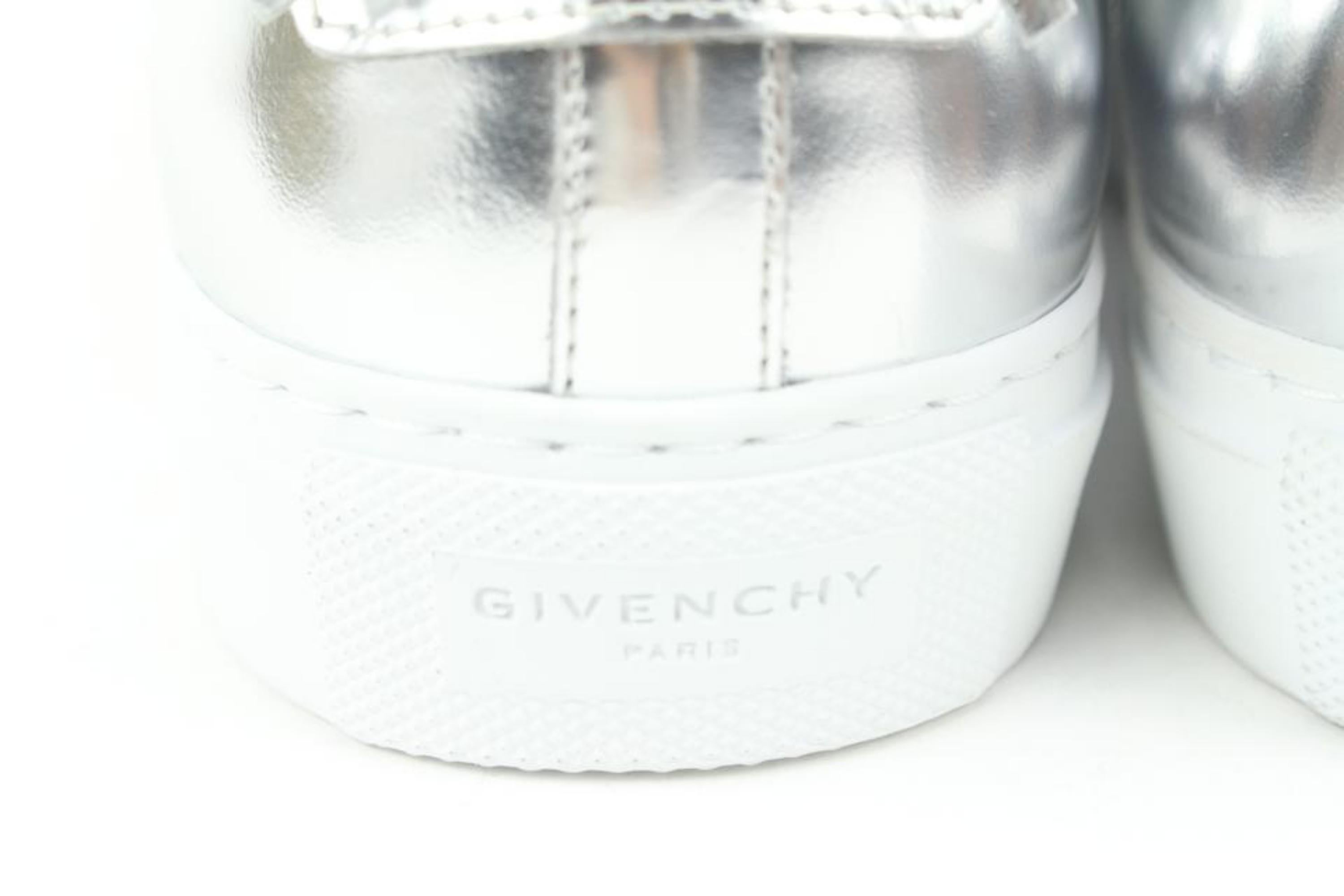 Givenchy Women's 35.5 Silver x Black Urban Street Sneaker 119gi51 For Sale 3