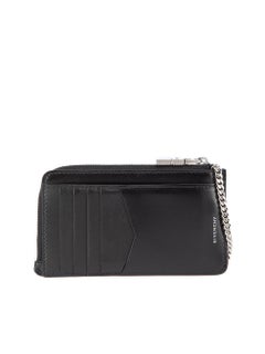 Givenchy Women's 4G Black Leather Cardholder Wallet