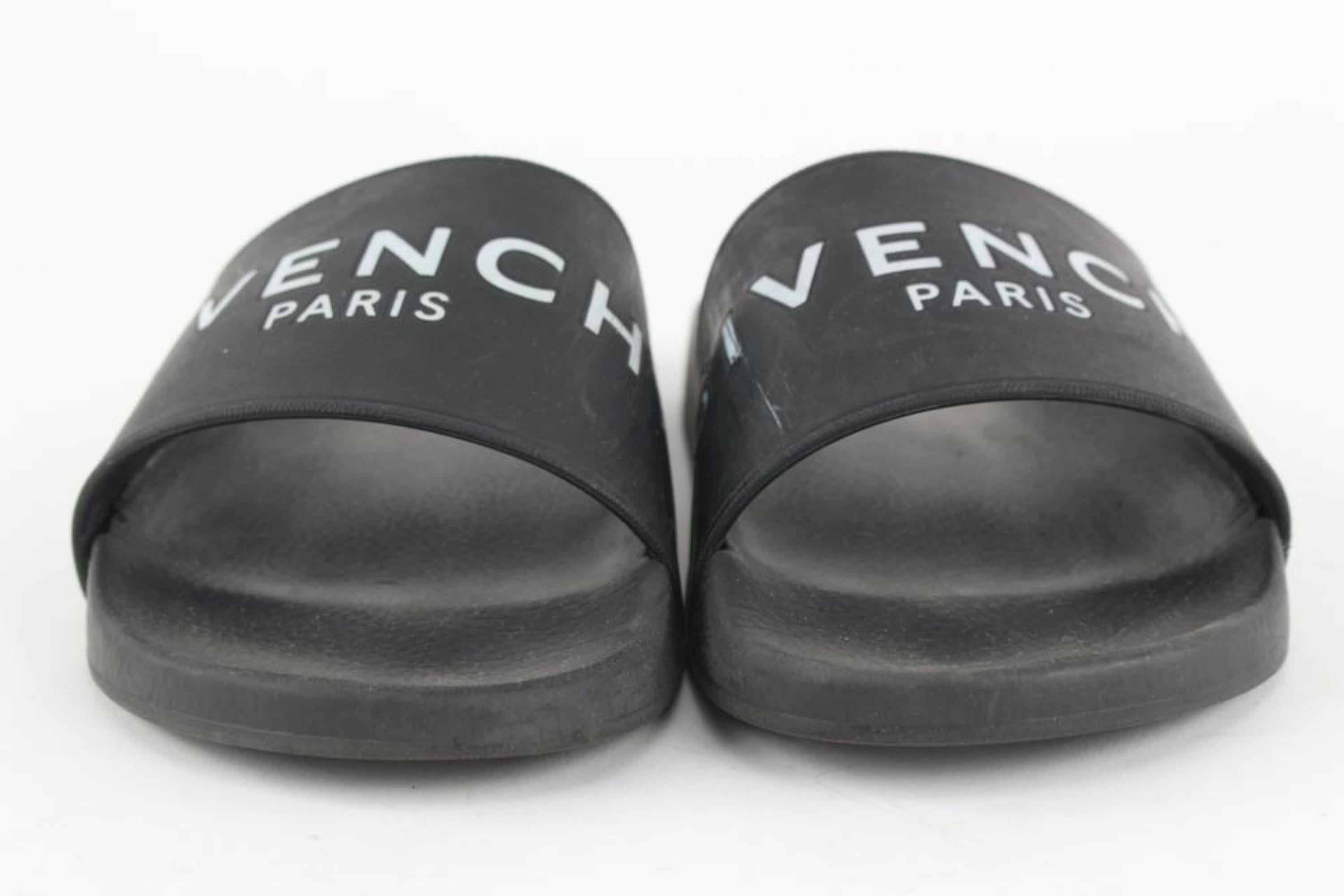 Givenchy Femmes 7 US Logo Slides Sandales 4GV1112 en vente 4