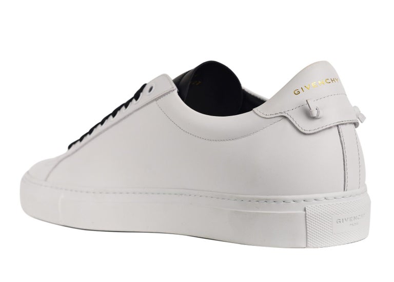 Givenchy Womens White Leather 1952 Perforated Star Sneakers For Sale at 1stdibs
