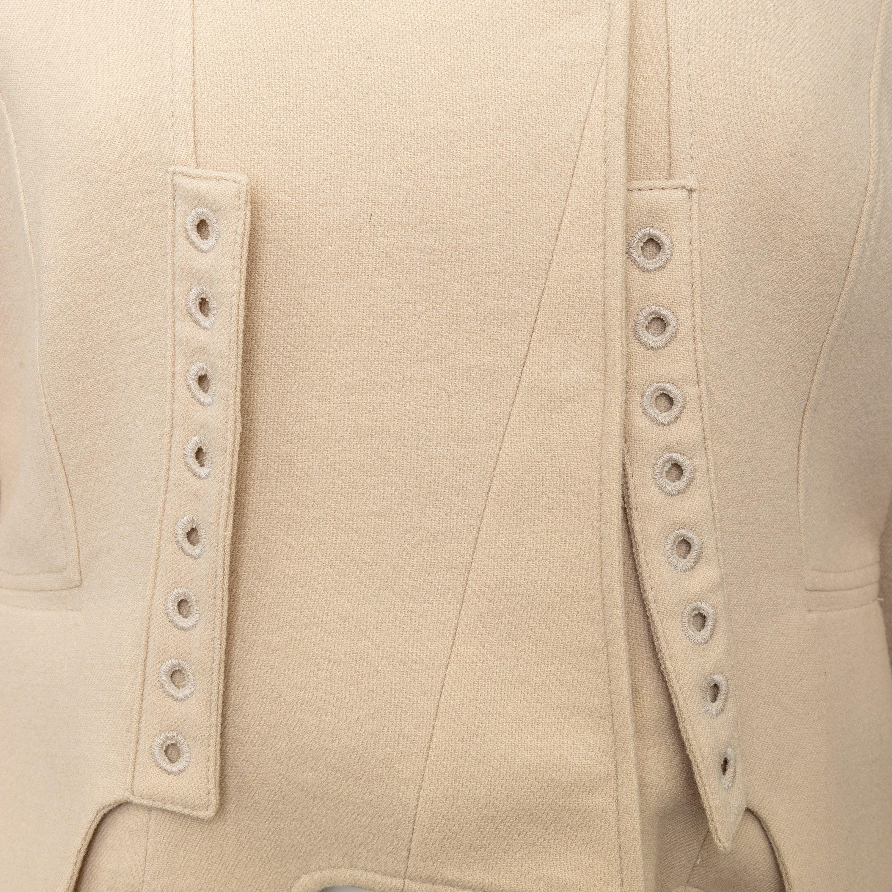 Chaqueta de lana Givenchy - Años 10 Beige en venta