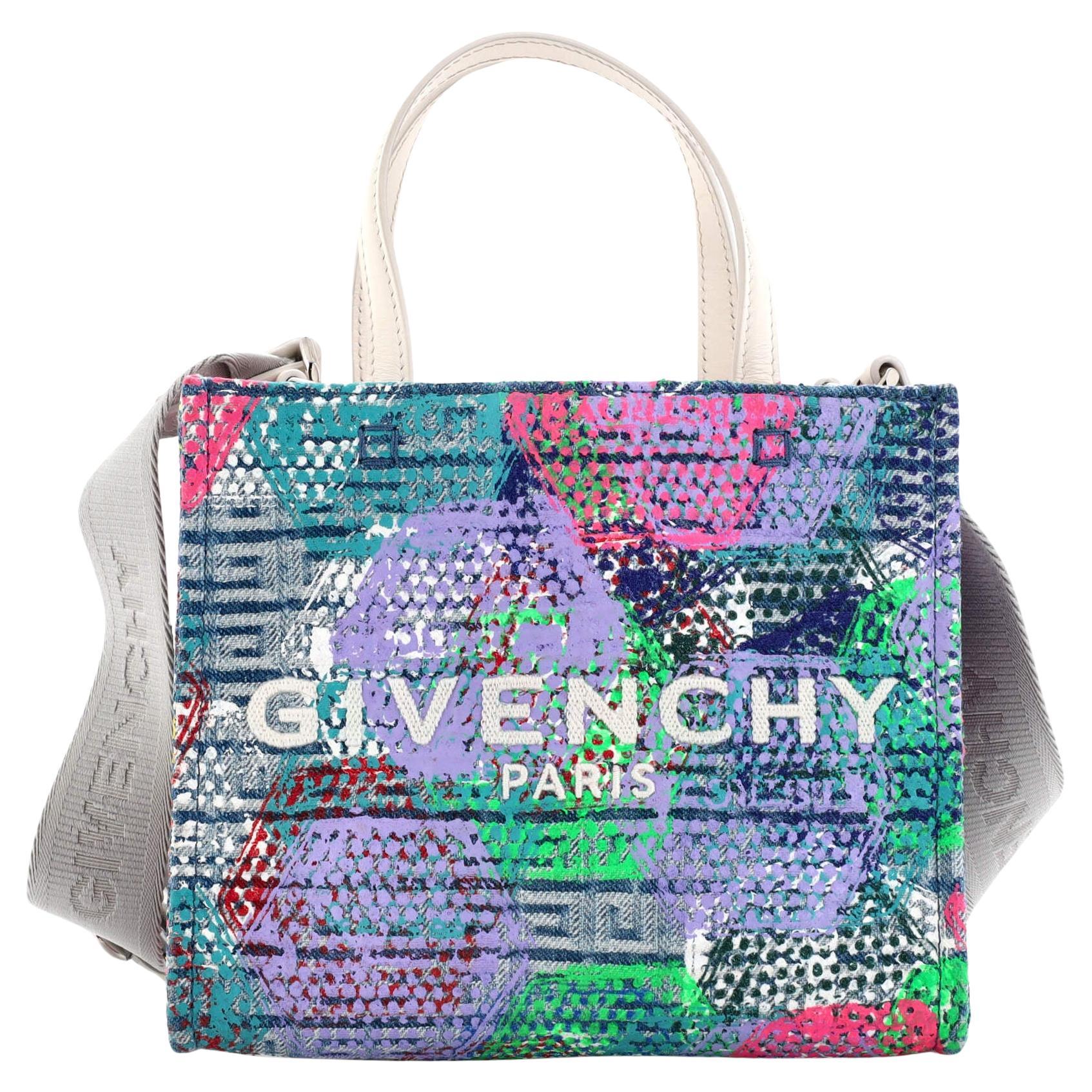 Givenchy x BSTROY G-Tote 4G Printed Denim Mini For Sale