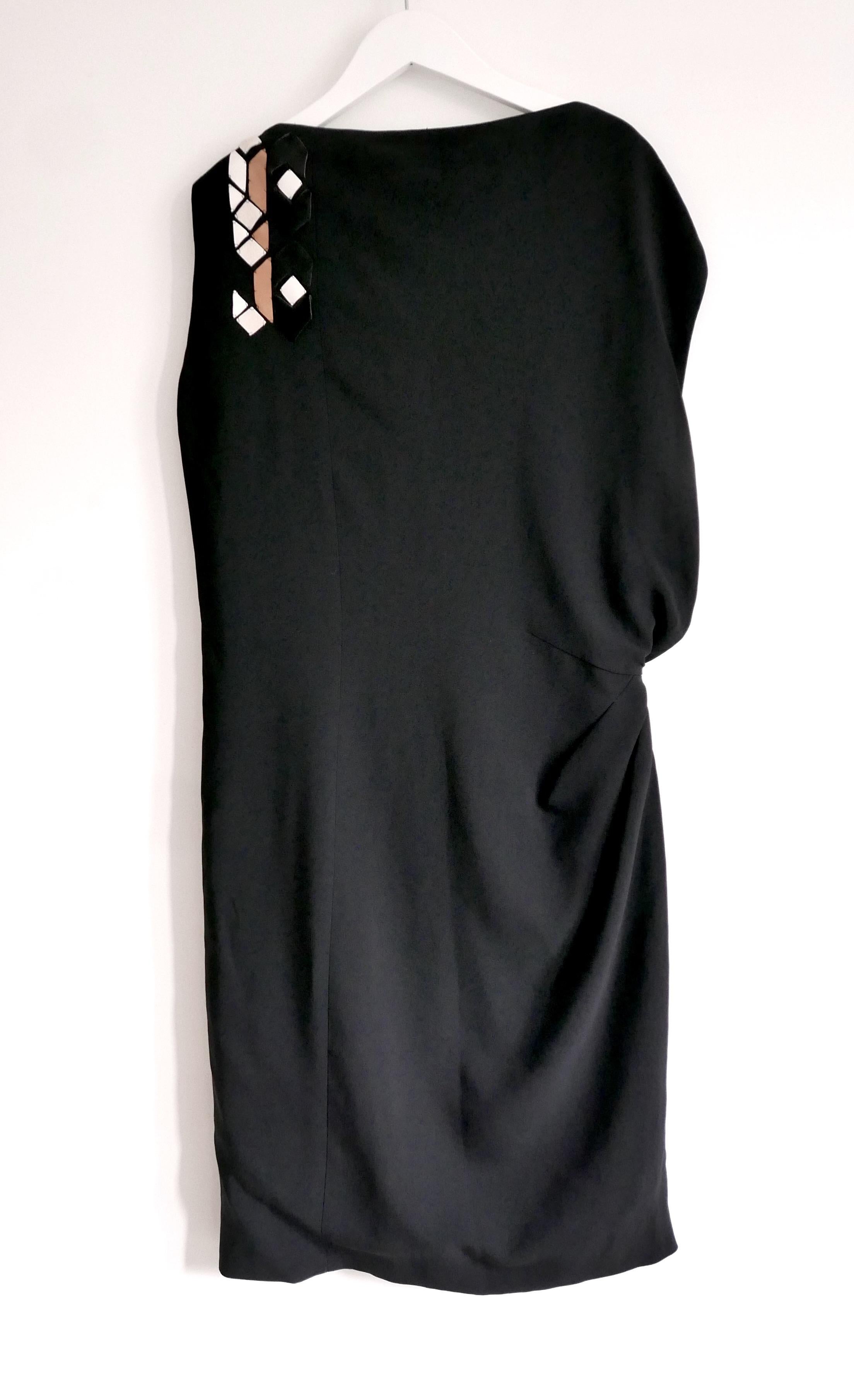 Givenchy x Riccardo Tisci Pre-Fall 2013 Leather Embellished Dress In New Condition For Sale In London, GB