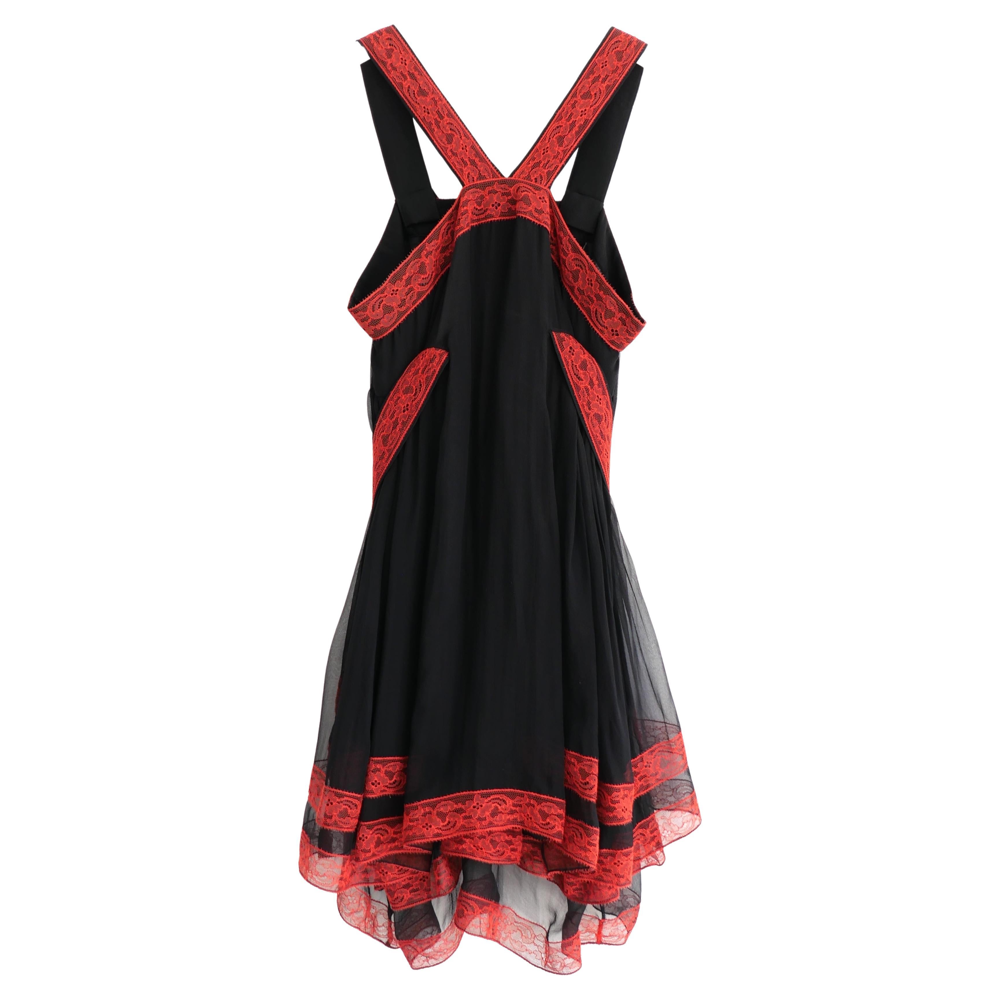 Givenchy x Tisci Resort 2011 Chiffon & Lace Mini Dress For Sale