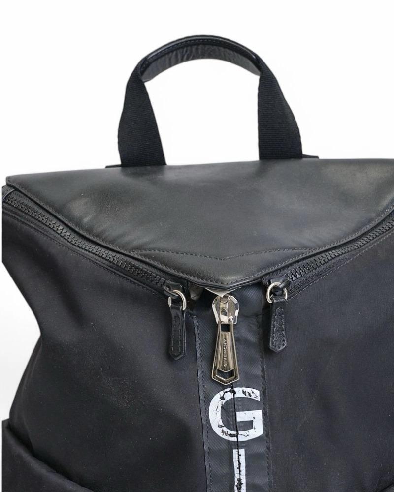Givenchy Triangle Zipy Nylon Rucksack Schwarz 13