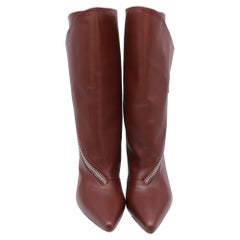 Givenchy „Zip-Detail 80“ Stiefeletten aus braunem Leder