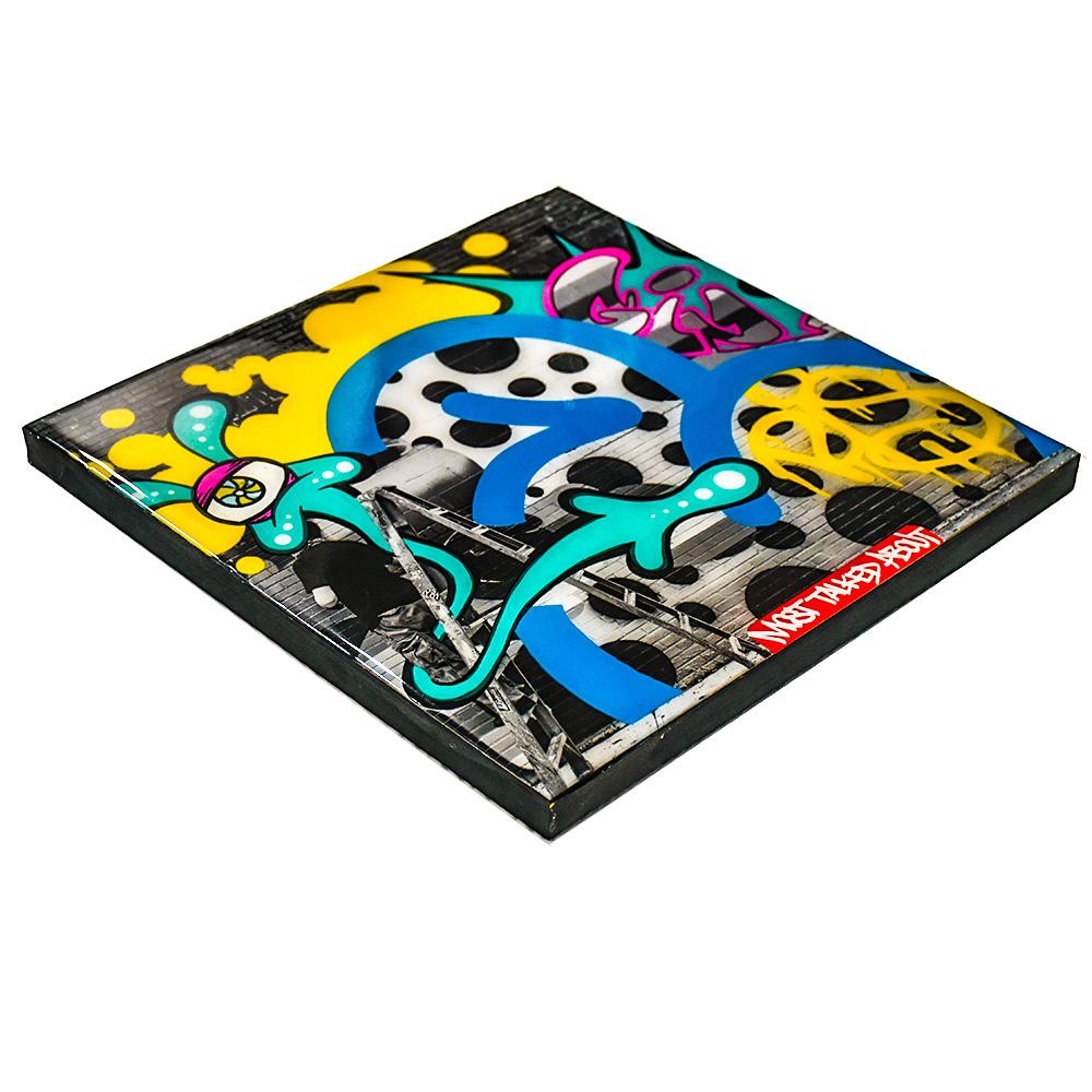 Giz x Raphael Gonzalez Peinture de couverture du magazine Time Out (Œuvre d'art originale) en vente 1