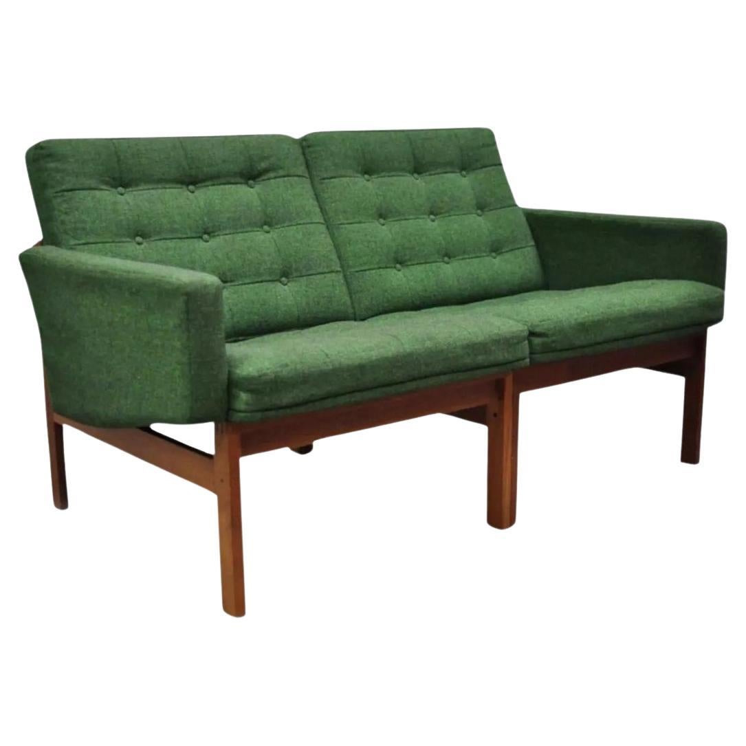 Canapé d'amour Moduline en teck vert Gjerlov Knudsen & Torben Lind pour France & Son