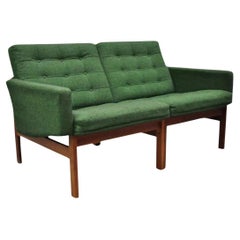 Canapé d'amour Moduline en teck vert Gjerlov Knudsen & Torben Lind pour France & Son
