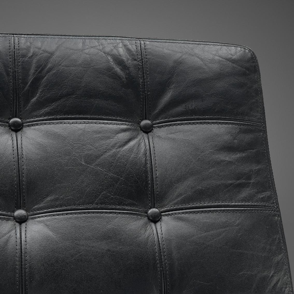 Gjerløv-Knudsen et Lind Paire de fauteuils modulables noirs Bon état - En vente à Waalwijk, NL