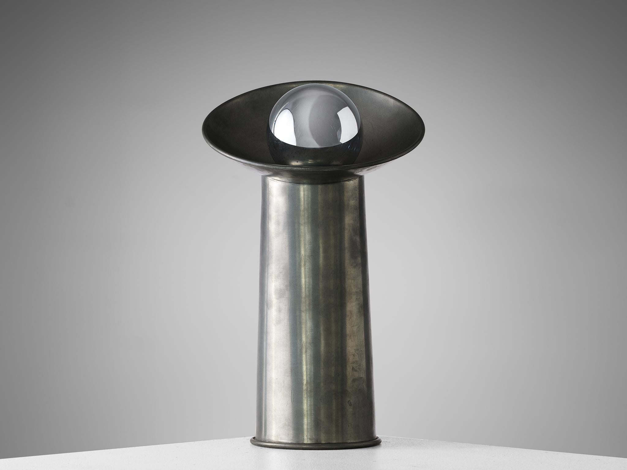 Gjlla Giani for Nucleo Sormani ‘Radar’ Table Lamp in Pewter 1