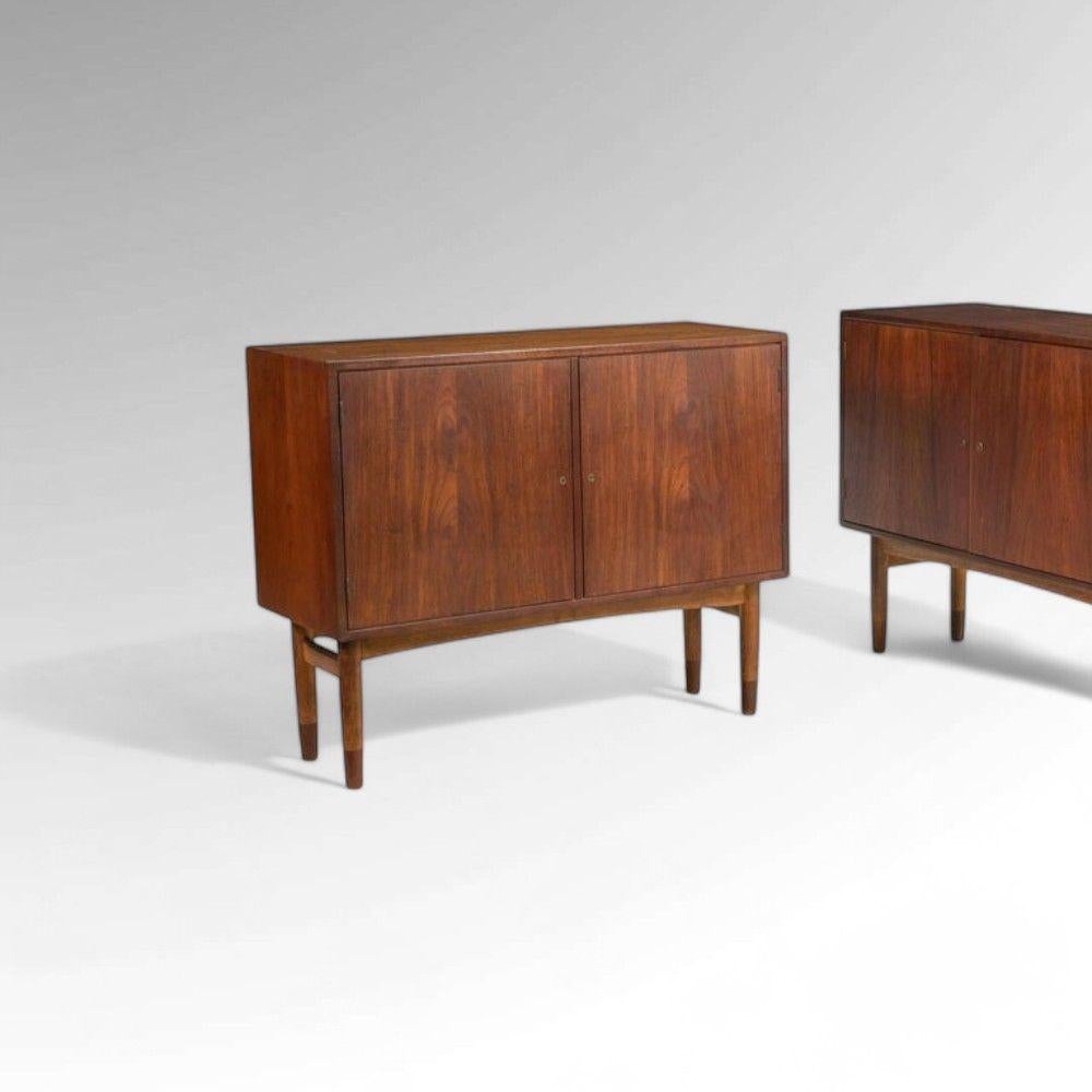 Danish Gjovik Mobelfabriken, Mid-Century Modern, Low Cabinets, Teak, Denmark, 1950s For Sale