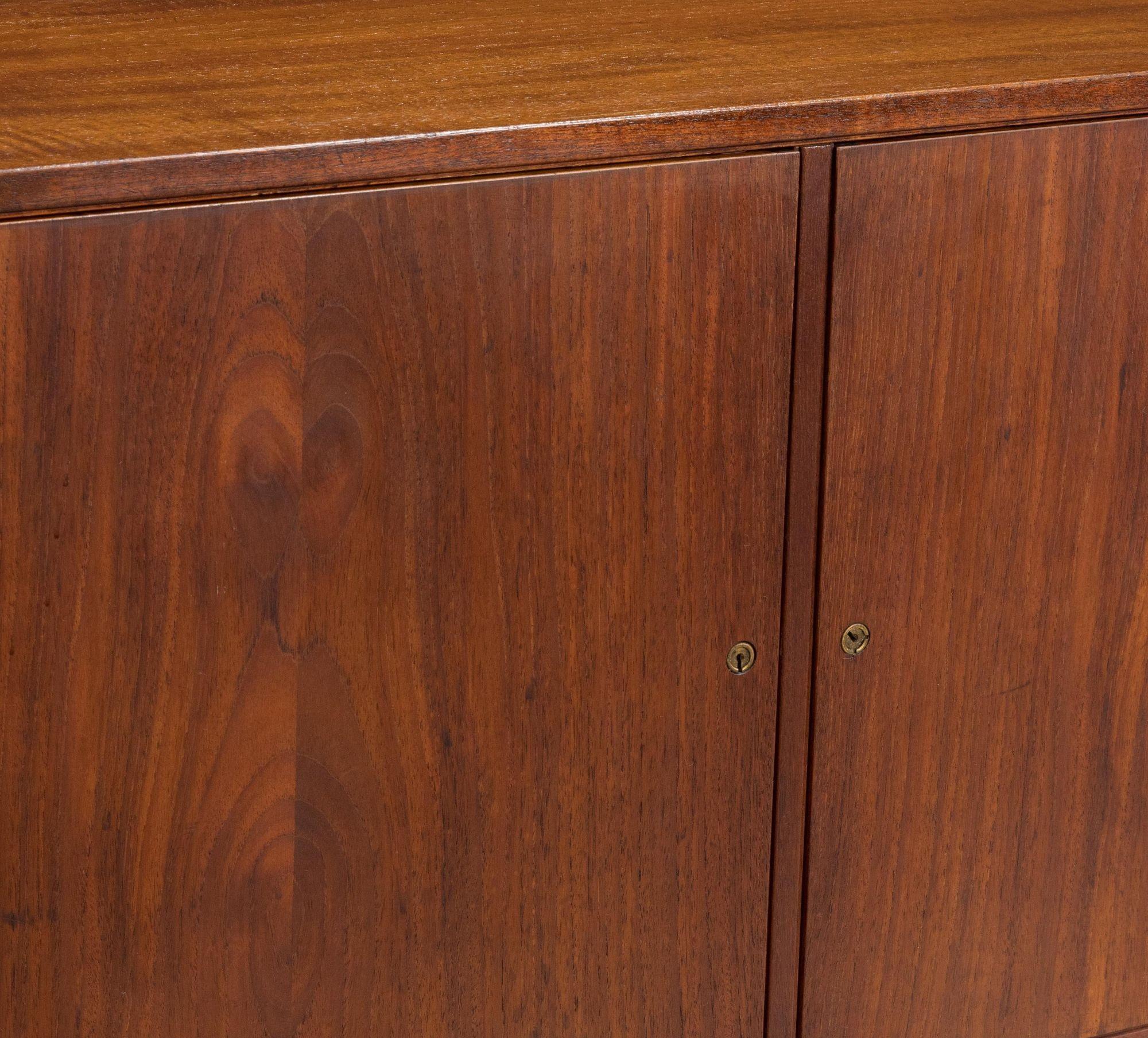 Gjovik Mobelfabriken, Mid-Century Modern, Low Cabinets, Teak, Denmark, 1950s For Sale 2