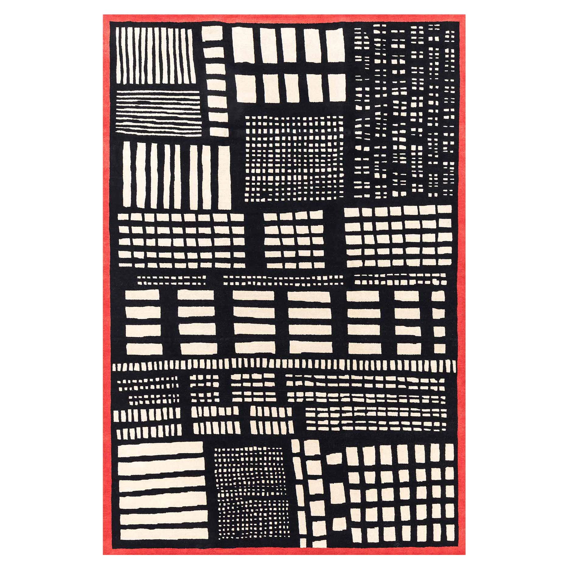Tapis en laine GJS11 de George J. Sowden pour Post Design Collection/Memphis