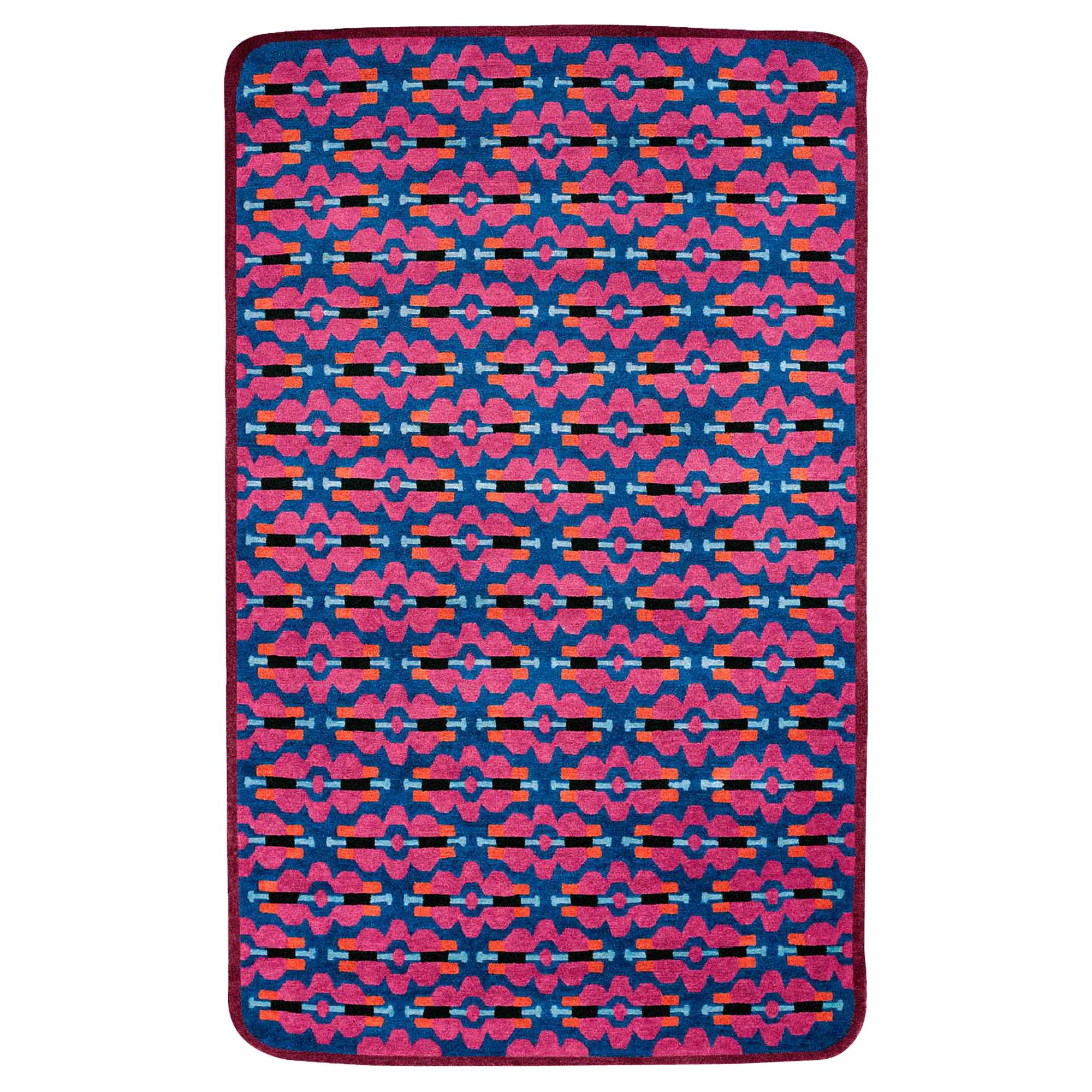 Tapis en laine GJS6 de George J. Sowden pour Post Design Collection/Memphis en vente