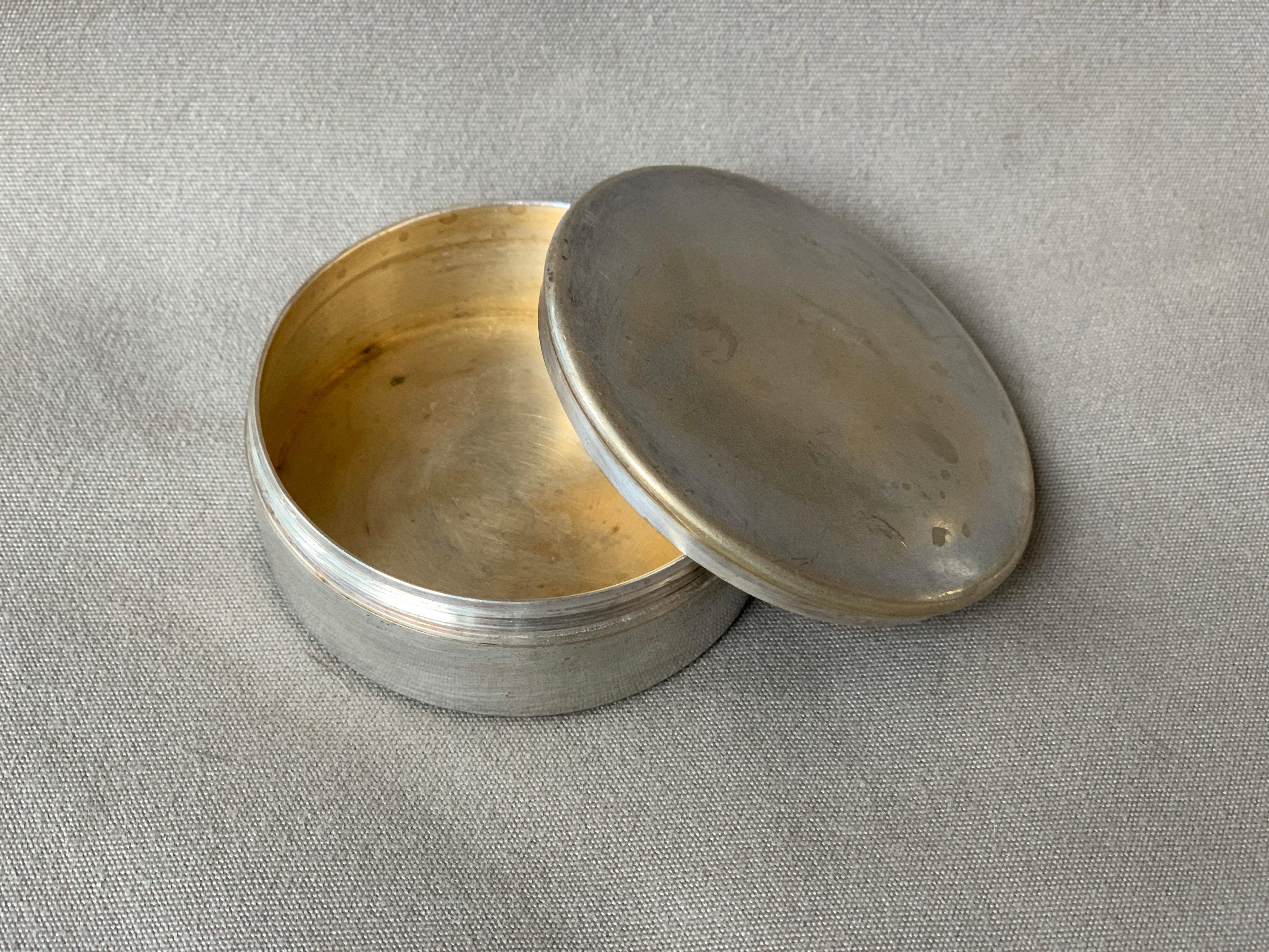 Fait main G.Keller Boîte en argent sterling:: Paris
