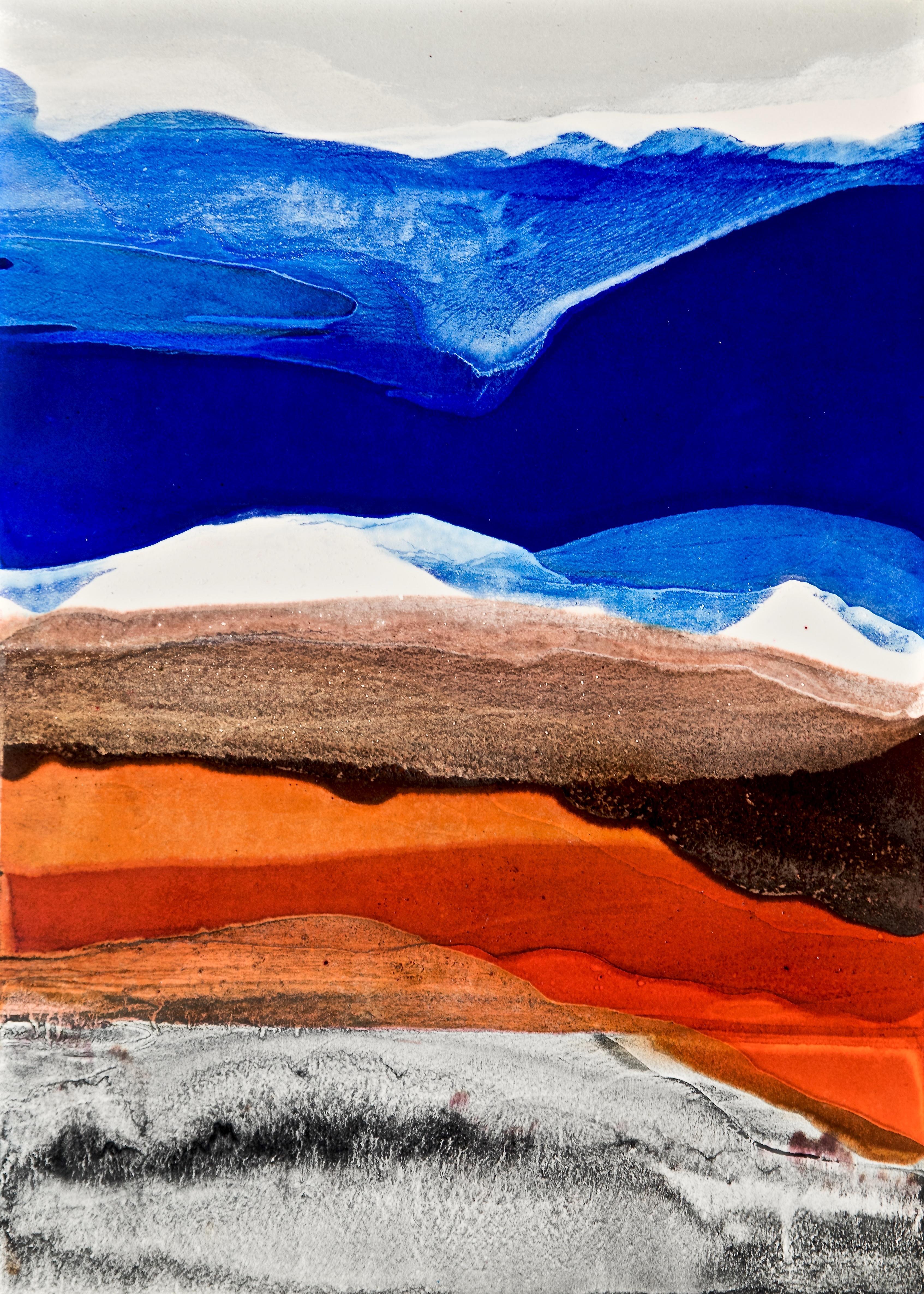 Gökhan Deniz Abstract Painting – Abstrakte Landschaft