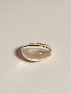 Glacé Ring II in Recycled 14K Yellow Gold & Clear Quartz by J. Hannah